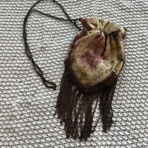 Unique Free People Bag with Chain Tassels